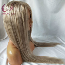 Hot Sale Transparent Lace 200% Density Human Remy Hair Glueless Lace Wig Full Lace Wig