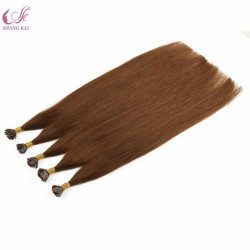 Italian Fusion Keratin Hair Pre Bonded Human Hair Extensions Flat Tip Hair