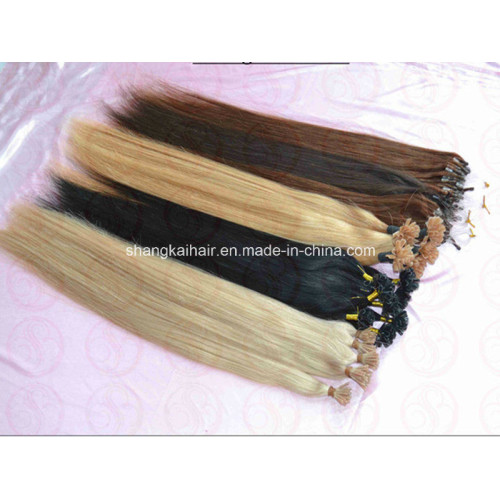 Keratin Human Hair Fusion Hair Extension Pre Bonded Human Hair