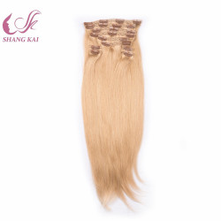 Lace with Hair Extension Clip Human Hair Extension Double Drawn Remy Human Hair