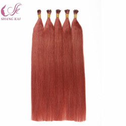 Large China Factory Wholesale Cheap Price 1g Double Drawn Remy Keratin Tip Hair Remy Stick Tip Hair