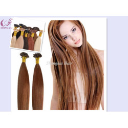 Light Brown Color I Tip Remy Brazilian Human Hair Extension Stick Human Hair