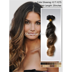 Loose Wave Omber Hair Weft Extension Human Hair