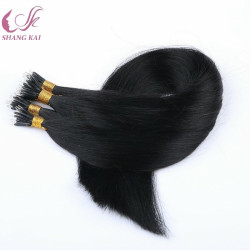 Micro Beads Human Hair Extension Long Lasting Hard Plastic Tip Nano Ring Hair Extension