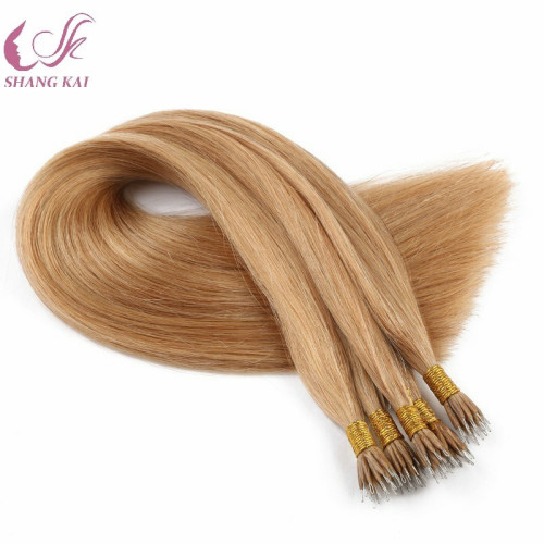 Micro Nano Ring Human Hair Extensions 0.5g/PC 50g/Set Straight Brazilian Remy Hair Double Black Brown