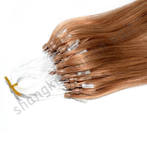 Micro Ring Keratin Brazilain Loop Remy Human Hair Micro Ring