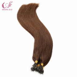 Moderate Price Peruvian Hair Bundle Vendors Brown Color Nano Ring Raw Hair