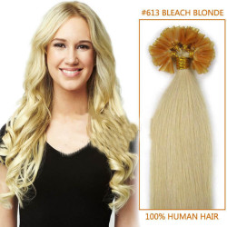 Nail Human Hair Extension Remy Hair U-Tip Hair Extension