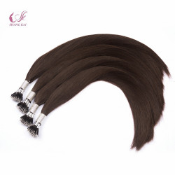 Nano Ring Hair Extension Double Drawn Russian Virgin Ponytail Hair