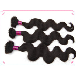 Natural Wave Virgin Remy Human Hair Bulk Brazilian Remy Hair