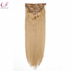 New Hair Style 100% Human Hair Clip in Hair Extensions Natural Color