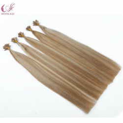 Piano Color 27/613 Wholesale Factory Price Unprocessed Remy Virgin European U Tip Nail Tip Extension