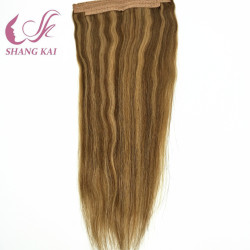 Piano Color Brazilian Human Hair Lace Remy Hair Extensions
