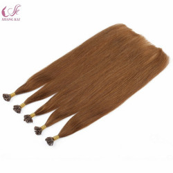 Pre-Bonded Keratin Flat Tip Hair Extensions Virgin Remy 100% European Hot Fusion Human Hair Extensions