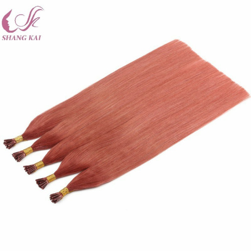 Pre Bonded U V I Flat Tip Hair Extension 1g Stick Tip Virgin Cuticle Aligned Remy Keratin Human Hair