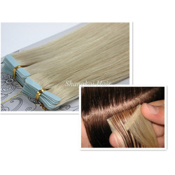 PU Hair Weft Human Hair Tape Hair Extensions