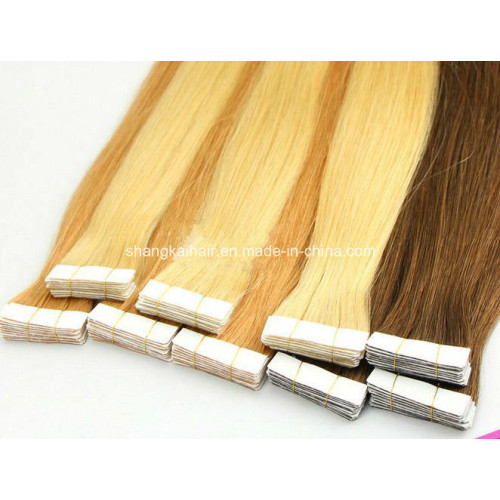 PU Tape Human Hair Extension Skin Weft