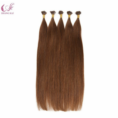 Remy Flat Tip Keratin Hair Extensions Raw Indian Temple Hair