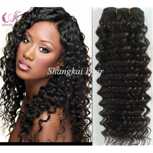 Remy Indian Hair Raw Virgin Wavy Bohemian Curl Human Hair Weave/Bundles Extension, Wholesale Black Hair Products