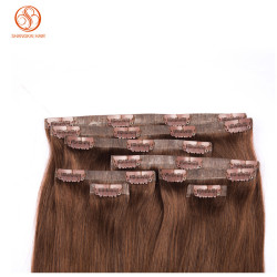 Seamless 10A Grade Wholesale Price Clip in Human Hair Extension