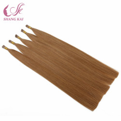 Silicone Free 100% Human Hair Extensions Stick/I-Tip Keratin Bond