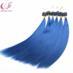 Silk Straight Brazilian Hair Loop Micro Ring Hair Extensions