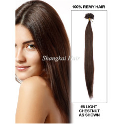Silky Straight Hair Nail Tip Hair Extension Keratin Hair Extension