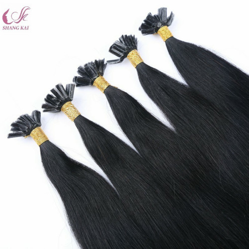 Silky Straight Silicone Free Factory Price Nail/U Tip Hair Extension