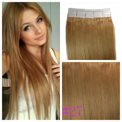 Skin Tape Hair Extension Remy Human Tape in Skin Weft