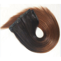 Skin Weft Seamless Clip Balayage Color Extension Hair