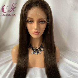 Thick Ends Remy Virgin Human Hair 200% Density Transprant Lace Silk Top Full Lace Wigs