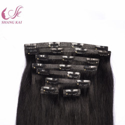 Top Quality Double Drawn Hair Extensions 8-26inch Human Hair Clip in Human Hair Extensions