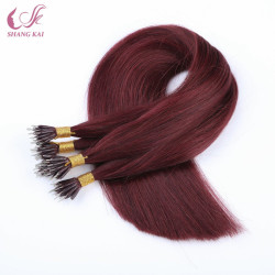 Unprocessed Brazilian Virgin Full Cuticle Aligned Nano Ring Hair Extension