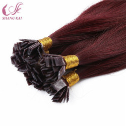 Wholesale 100% Virgin Remy Brazilian Prebonded Flat-Tip Hair Extension