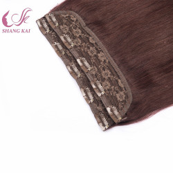 Wholesale Cheap Double Drawn Natural Human Virgin Hair Extensions with Clips