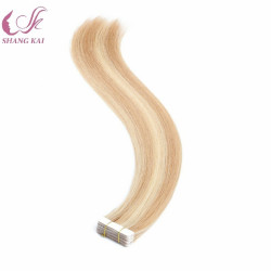 Wholesale Double Drawn Invisible Tape Hair Extension Human Hair, Remy Tape in Human Hair Extensions, Hair Extension