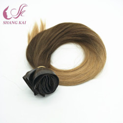 Wholesale Double Drawn No Tangle & Shedding Seamless Clip in Hair Extensions Blonde Color