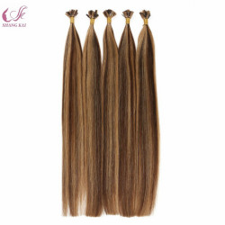 Wholesale Prebonded Hair Double Drawn Italy Keratin Flat Tip Hair Extension for Woman