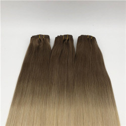 Wholesale Price High Quality Ombre Colour Clip in Hair Extension