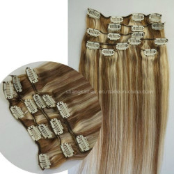 Wholesale Remy Hair Clip Human Hair Extension Piano Color